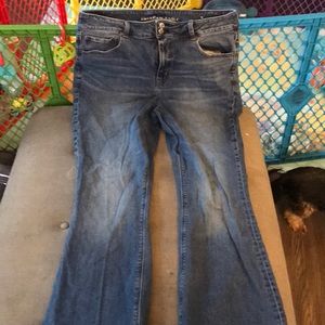 American Eagle Hi Rise Artist Flare